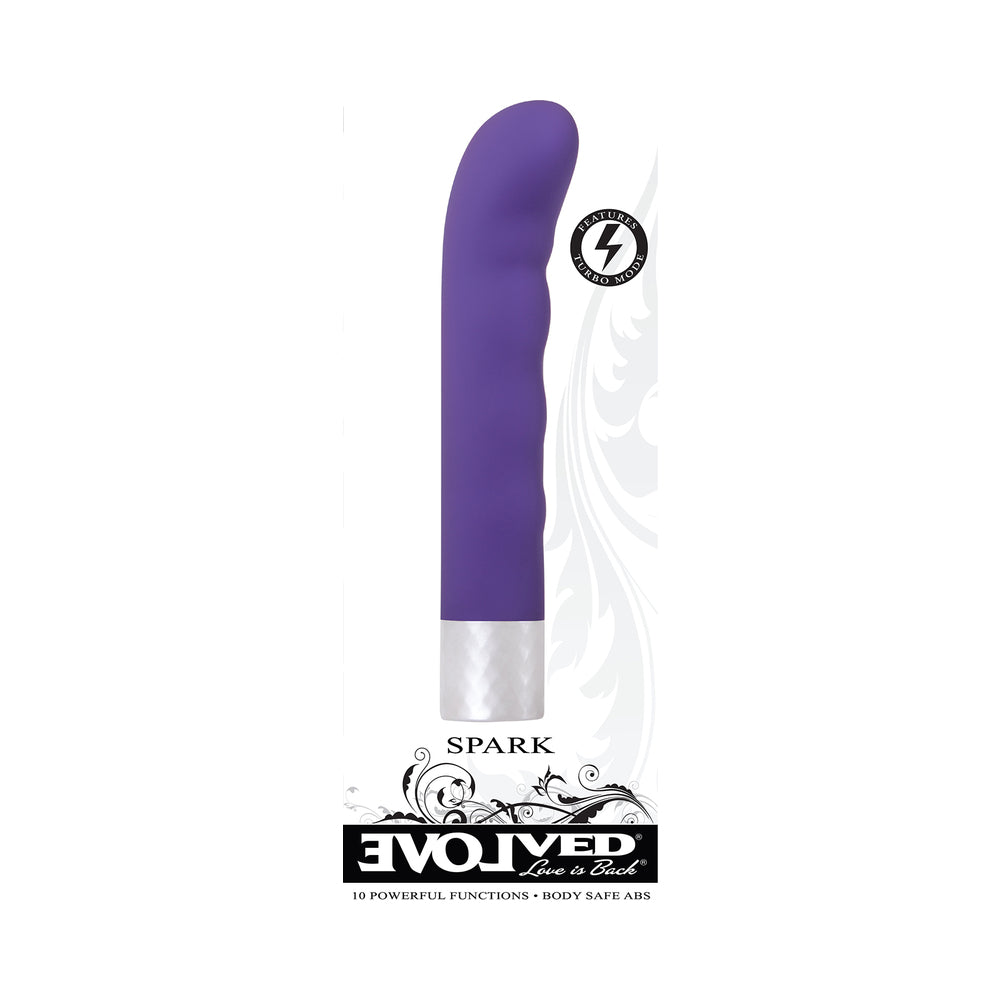 Evolved Spark Rechargeable G-Spot Vibrator Purple - Fantasies Boutique