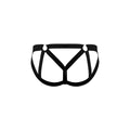 Male Power Mesh 2.0 Strappy Ring Jock Black S/M