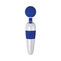 Evolved On The Dot Rechargeable Silicone Flexible Head Wand Vibrator Blue/White - Fantasies Boutique