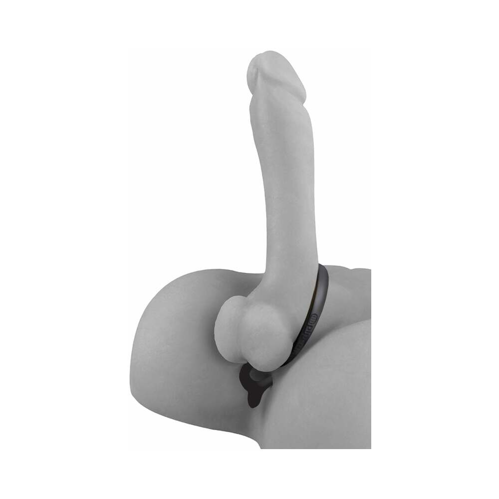 Pipedream Anal Fantasy Collection Silicone Ass-Gasm Cockring Anal Beads Black - Fantasies Boutique
