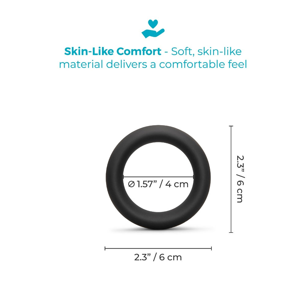 b-Vibe Snug Ring 40mm Snug Fit Silicone C-Ring Black