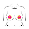 Pastease Neon Pink & Yellow 8-Ball Breast Pasties