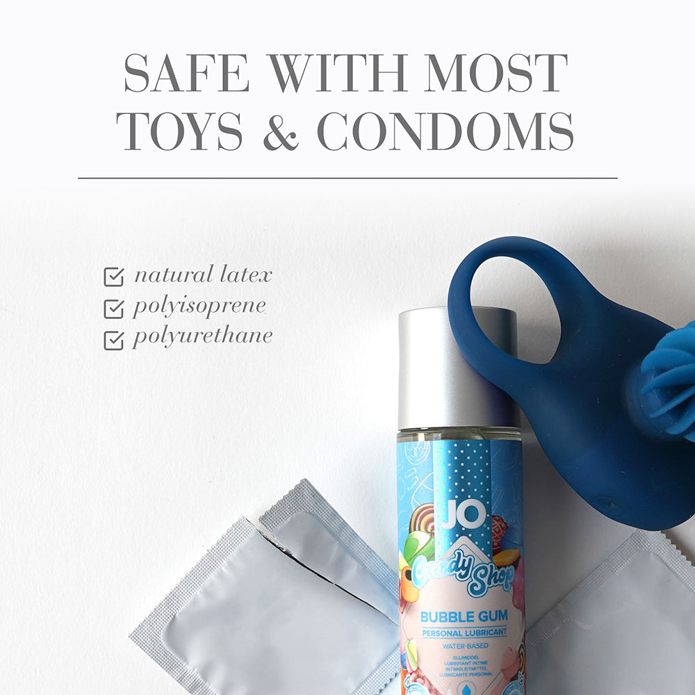 JO Candy Shop Bubble Gum Flavored Water-Based Lubricant 2 oz. - Fantasies Boutique
