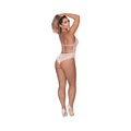 Magic Silk Seabreeze Teddy With Snap Crotch Blush S/M - Fantasies Boutique