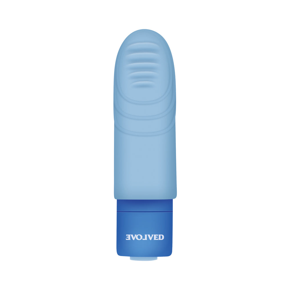 Evolved Fingerlicious Rechargeable Silicone Finger Vibrator Blue - Fantasies Boutique