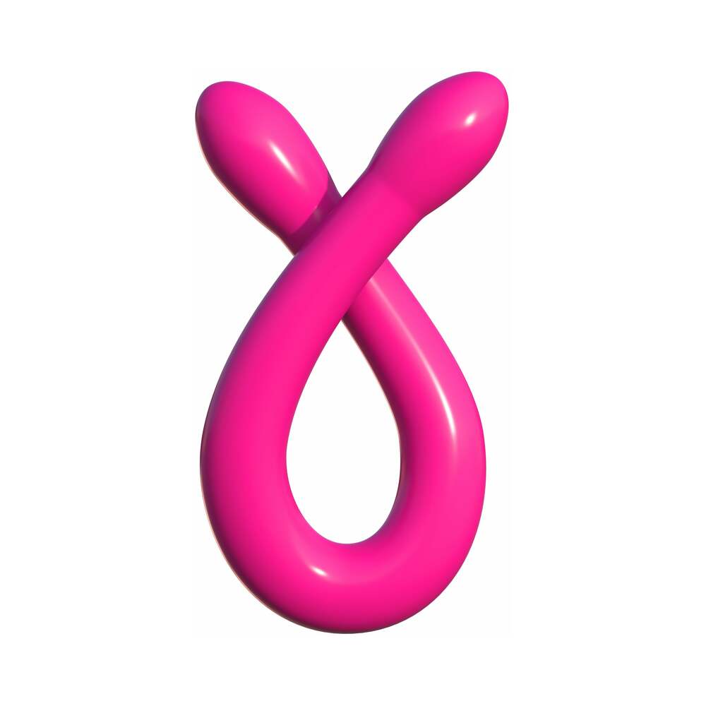 Pipedream Classix Double Whammy 17.25 in. Flexible Dual-Ended Dildo Pink - Fantasies Boutique