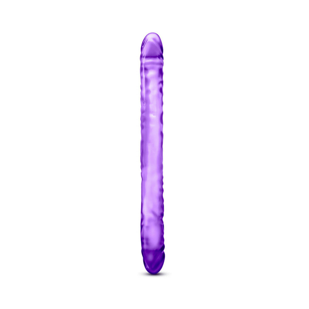 Blush B Yours 18 in. Double Dildo Purple - Fantasies Boutique