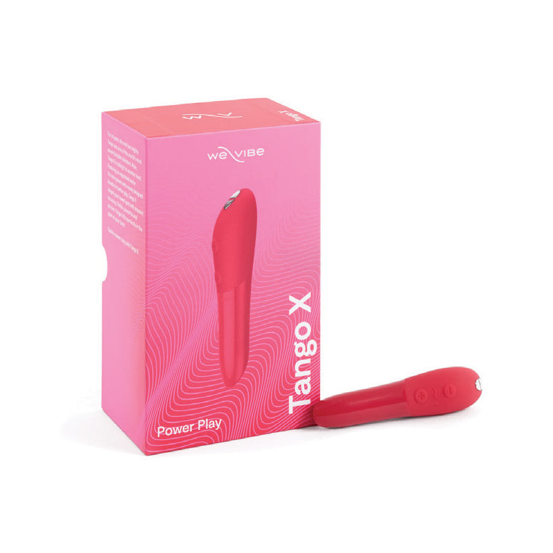 We-Vibe Tango X Rechargeable Silicone Intense Bullet Vibrator Cherry Red - Fantasies Boutique