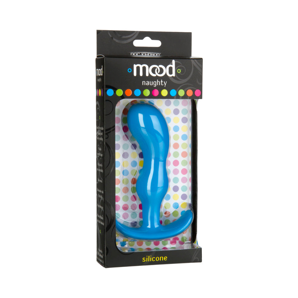 Mood - Naughty 2 - Large Blue Silicone Butt Plug - Fantasies Boutique