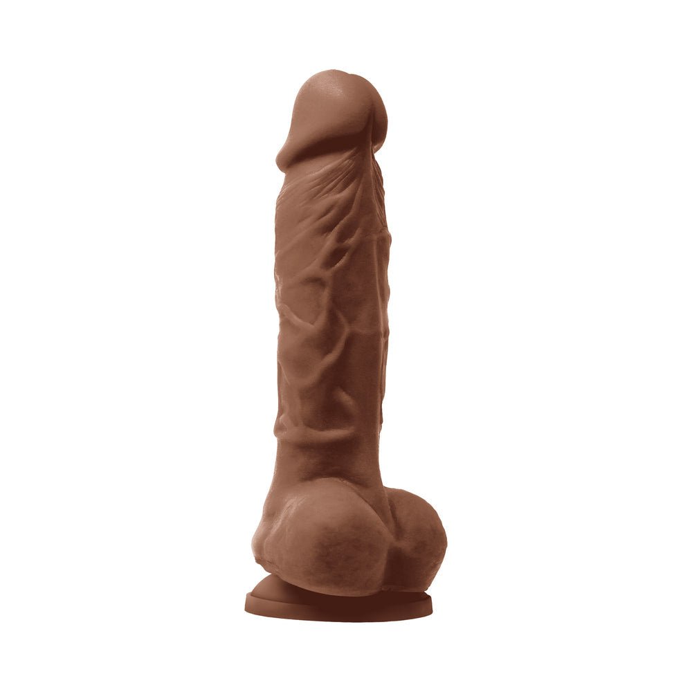 Colours Pleasures 5 in. Vibrating Dildo Brown - Fantasies Boutique