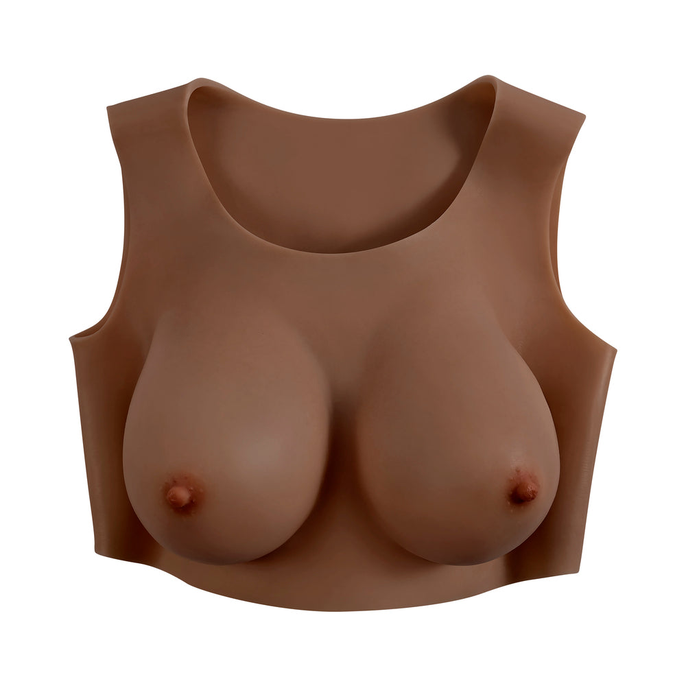 Gender X Undergarments Plate D-Cup Silicone Dark - Fantasies Boutique