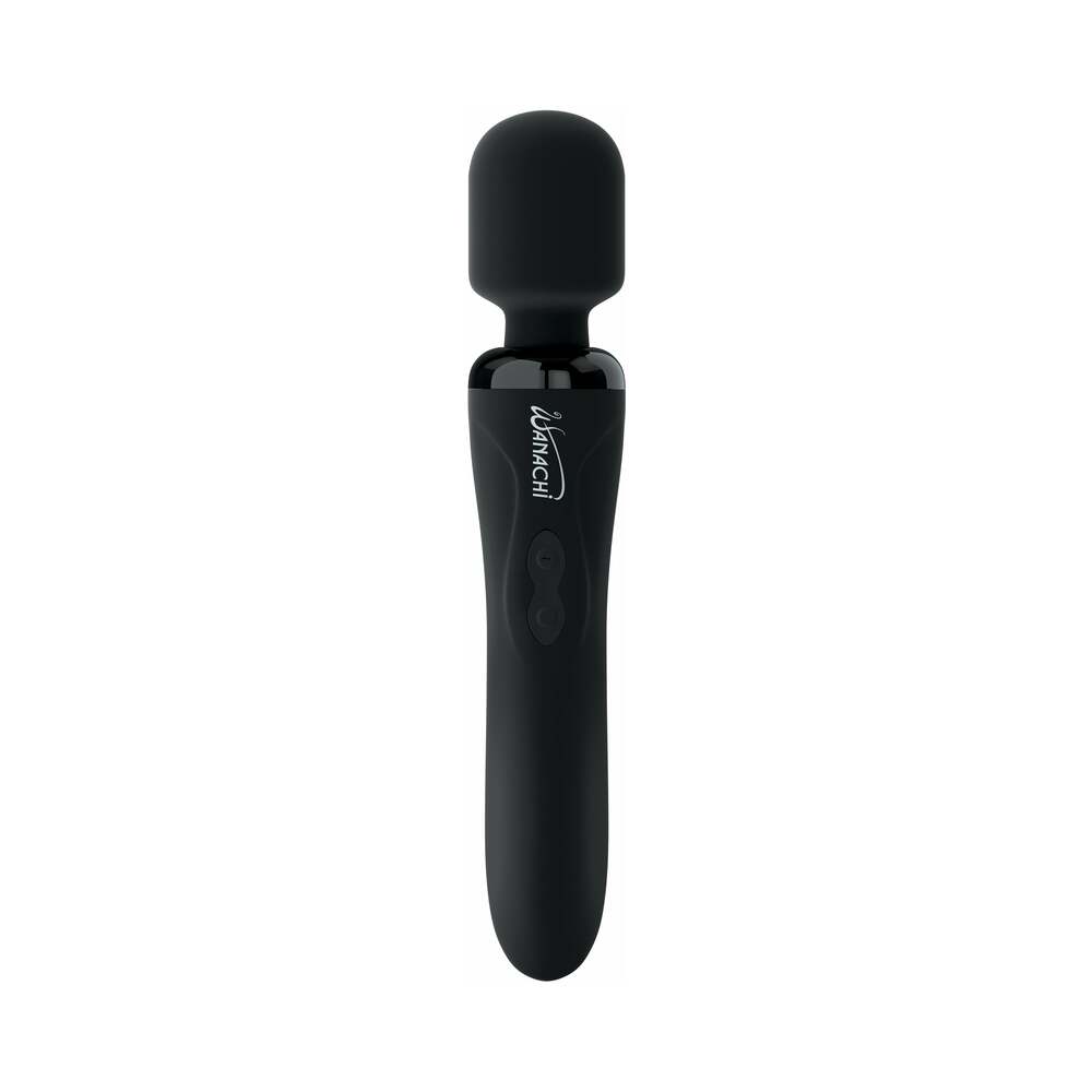 Wanachi Body Recharger Rechargeable Silicone Wand Vibrator Black - Fantasies Boutique