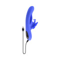 Evolved Butterfly Dreams Rechargeable Dual Stim Vibe Silicone Blue - Fantasies Boutique