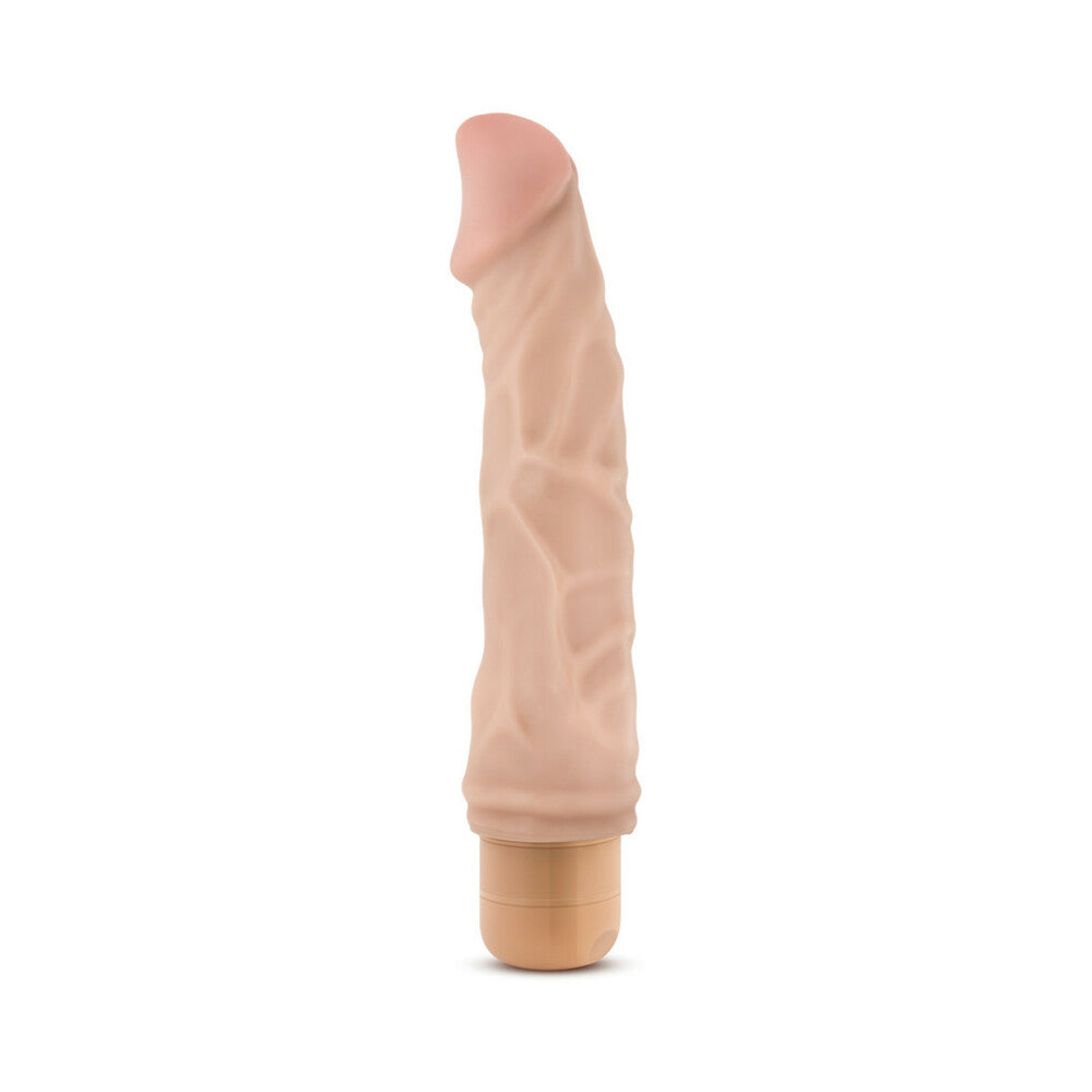 Dr. Skin Vibe 6 Realistic 8.75 in. Vibrating Dildo Beige - Fantasies Boutique