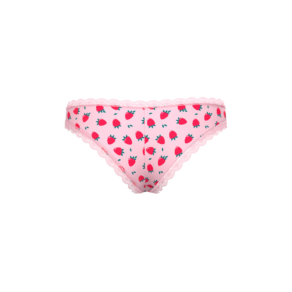 Magic Silk Sweet Treats Boy Short with Lube Strawberry Queen Size