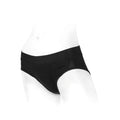 SpareParts Tomboi Rayon Briefs Harness Black Size S - Fantasies Boutique