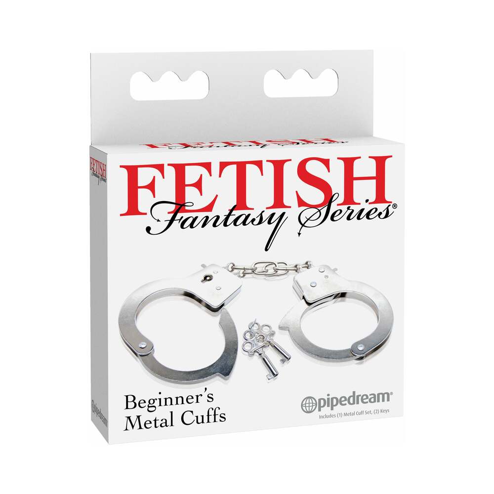 Pipedream Fetish Fantasy Series Beginner's Metal Cuffs - Fantasies Boutique