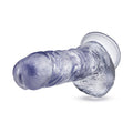 B Yours Plus Hearty n' Hefty 9 in. Dildo with Balls & Suction Cup Clear - Fantasies Boutique