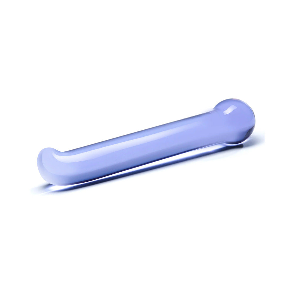 Glas 6.75 in. Purple G-Spot Tickler Glass Dildo - Fantasies Boutique