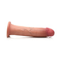 Curve Toys Jock Dual Density 8 in. Silicone Dildo with Suction Cup Light - Fantasies Boutique