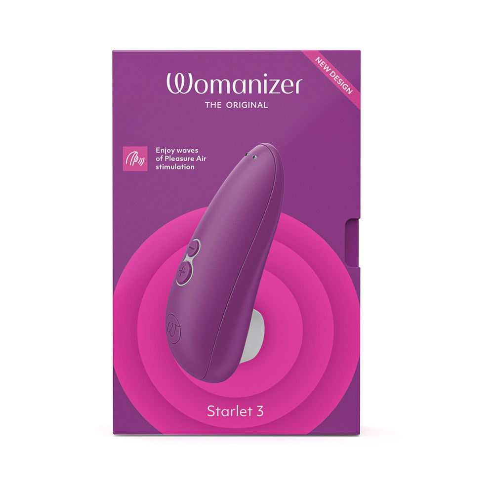 Womanizer Starlet 3 Rechargeable Silicone Compact Pleasure Air Clitoral Stimulator Violet - Fantasies Boutique