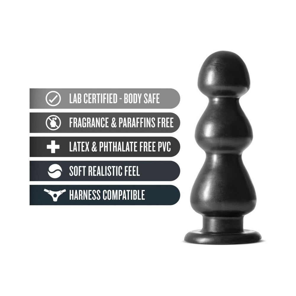 Jet Fierce 10 in. Anal Plug Carbon Metallic Black - Fantasies Boutique
