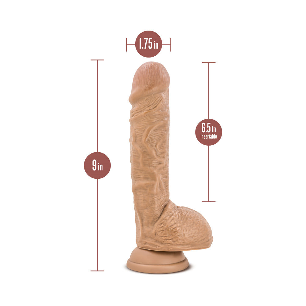 Coverboy Your Personal Trainer Realistic 9 in. Dildo with Balls Tan - Fantasies Boutique