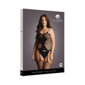 Le Desir Fence Net Suspender Bodystocking Black Queen Size