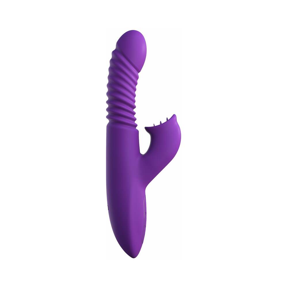 Fantasy For Her Rechargeable Silicone Ultimate Thrusting Clit Stimulate-Her Purple - Fantasies Boutique