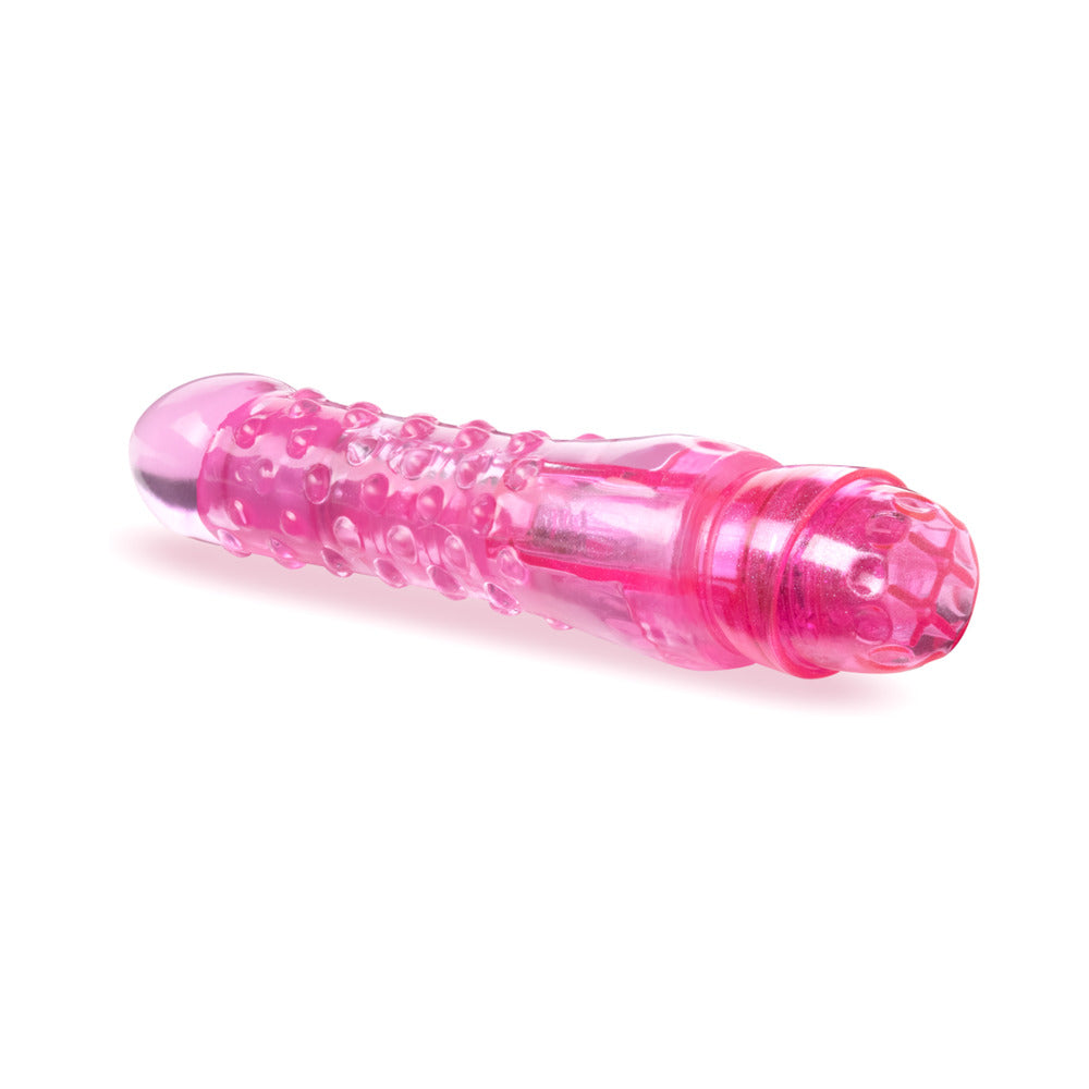 Naturally Yours Bump n' Grind Textured Slimline Vibrator Pink