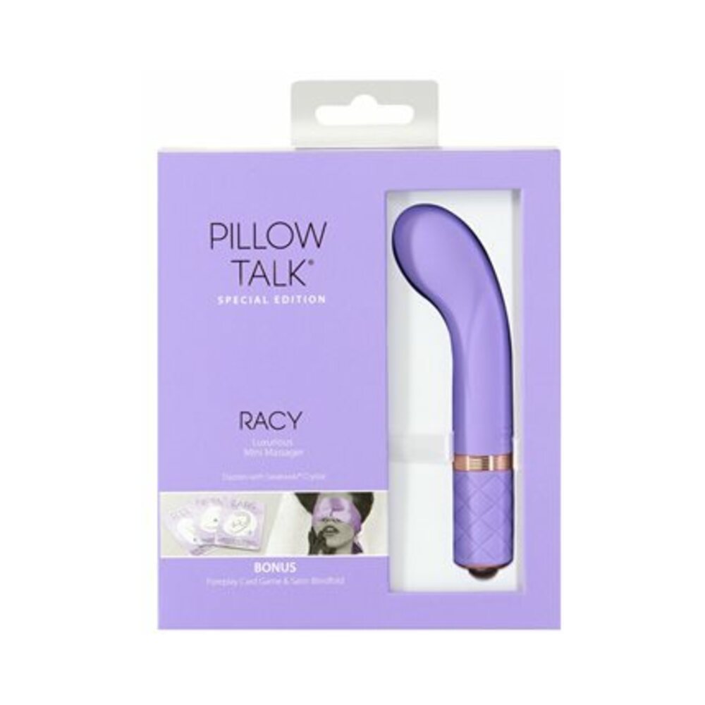 Pillow Talk Special Edition Racy Mini G-Spot Vibrator with Swarovski Crystal Purple - Fantasies Boutique