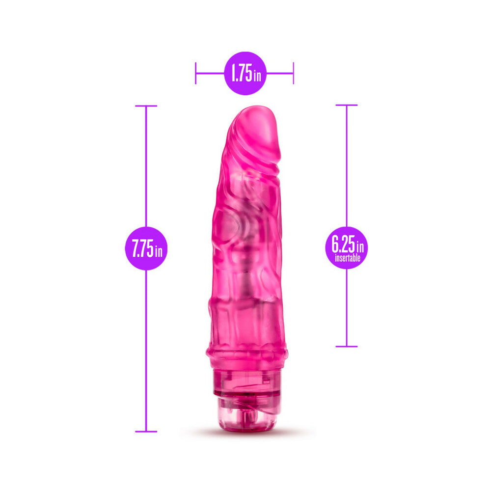 B Yours Vibe 3 Realistic 7.75 in. Vibrating Dildo Pink - Fantasies Boutique