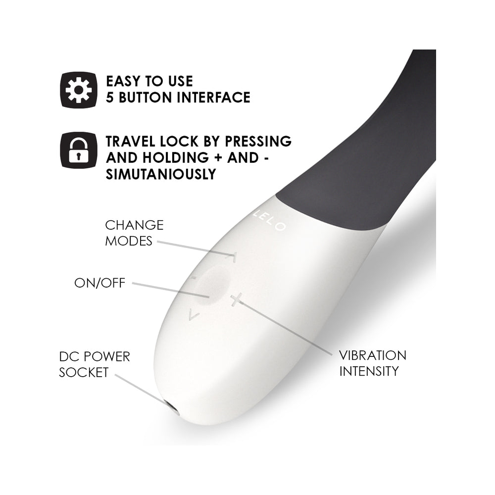 LELO MONA WAVE Rechargeable G-Spot Vibrator Black - Fantasies Boutique