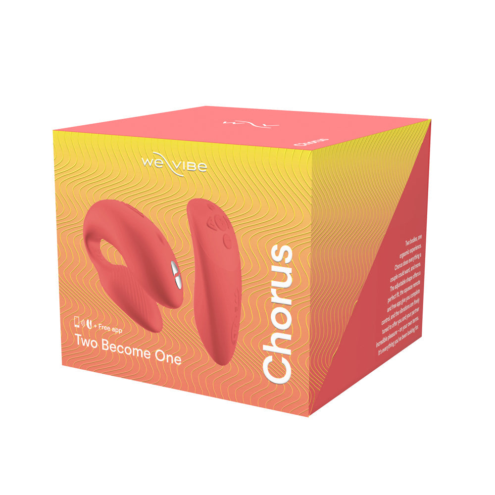 We-Vibe Chorus Rechargeable Remote-Controlled Silicone Couples Vibrator Crave Coral - Fantasies Boutique