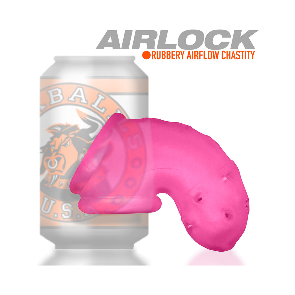 OxBalls Airlock Air-Lite Vented Chastity Pink Ice - Fantasies Boutique
