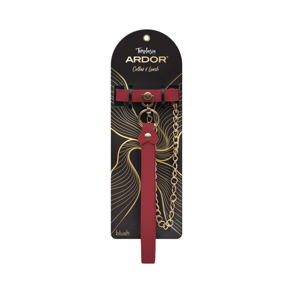 Temptasia Ardor Collar & Leash Red