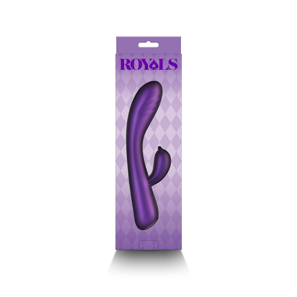 Royals Duchess Rabbit Vibrator Metallic Purple - Fantasies Boutique