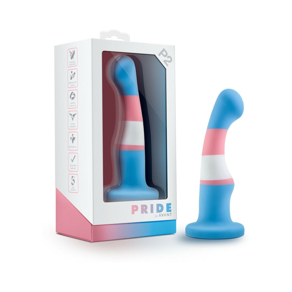 Avant Pride P2 True Blue 6 in. Silicone Dildo - Fantasies Boutique