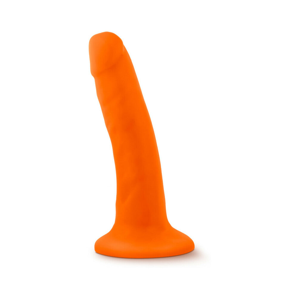 Neo 6 in. Dual Density Dildo Neon Orange - Fantasies Boutique