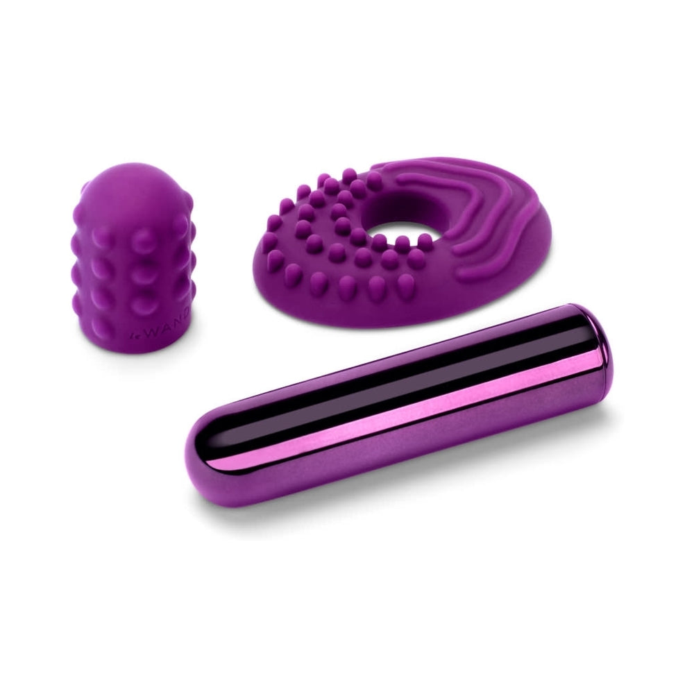 Le Wand Chrome Bullet Rechargeable Vibrator Dark Cherry - Fantasies Boutique