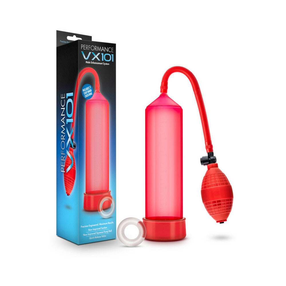 Performance VX101 Male Enhancement Pump Red - Fantasies Boutique