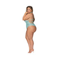 Magic Silk Seabreeze Teddy With Snap Crotch Turquoise Queen Size - Fantasies Boutique