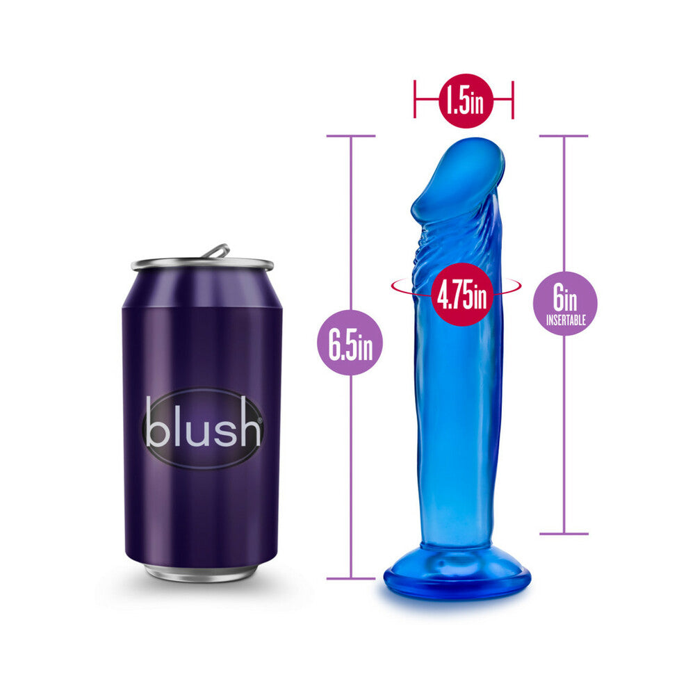 B Yours Sweet n' Small 6 in. Dildo Blue - Fantasies Boutique
