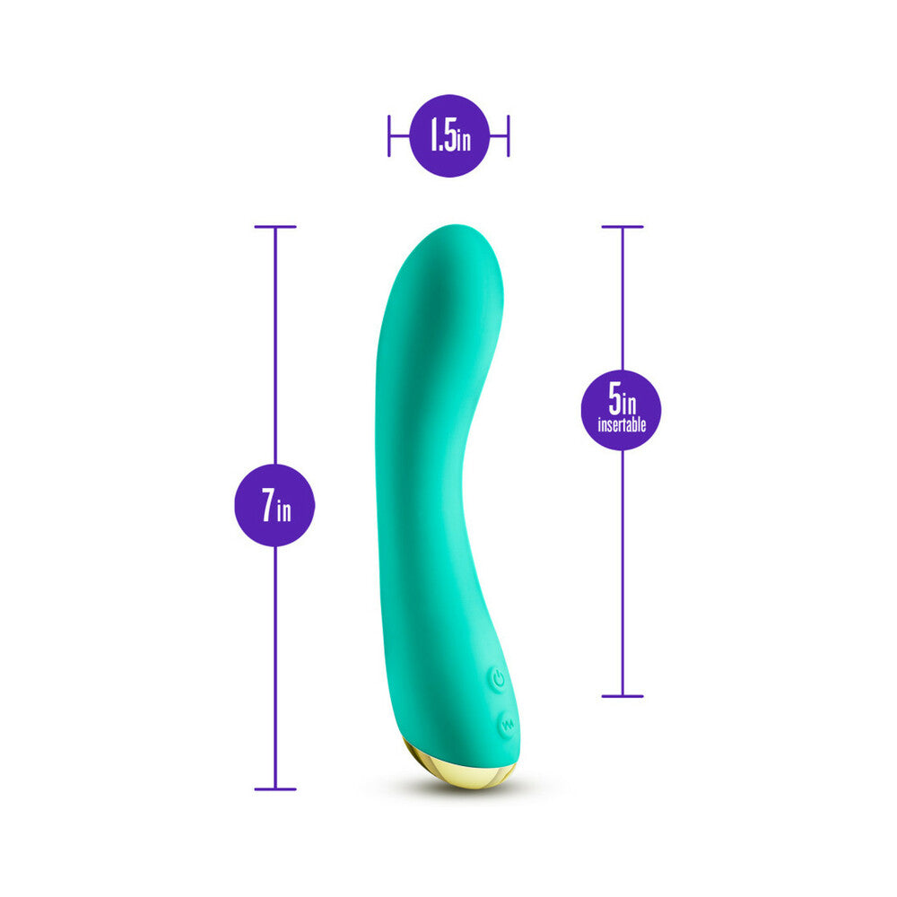Aria Luscious AF Rechargeable Silicone G-Spot Vibrator Teal - Fantasies Boutique