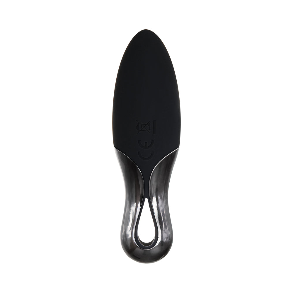 Evolved Teardrop Rechargeable Silicone Mini Vibrator Black - Fantasies Boutique