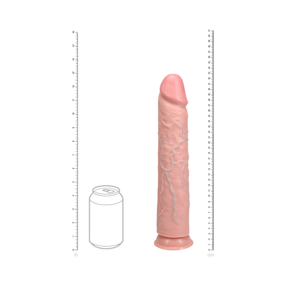 RealRock Extra Long 13 in. Dildo Beige - Fantasies Boutique