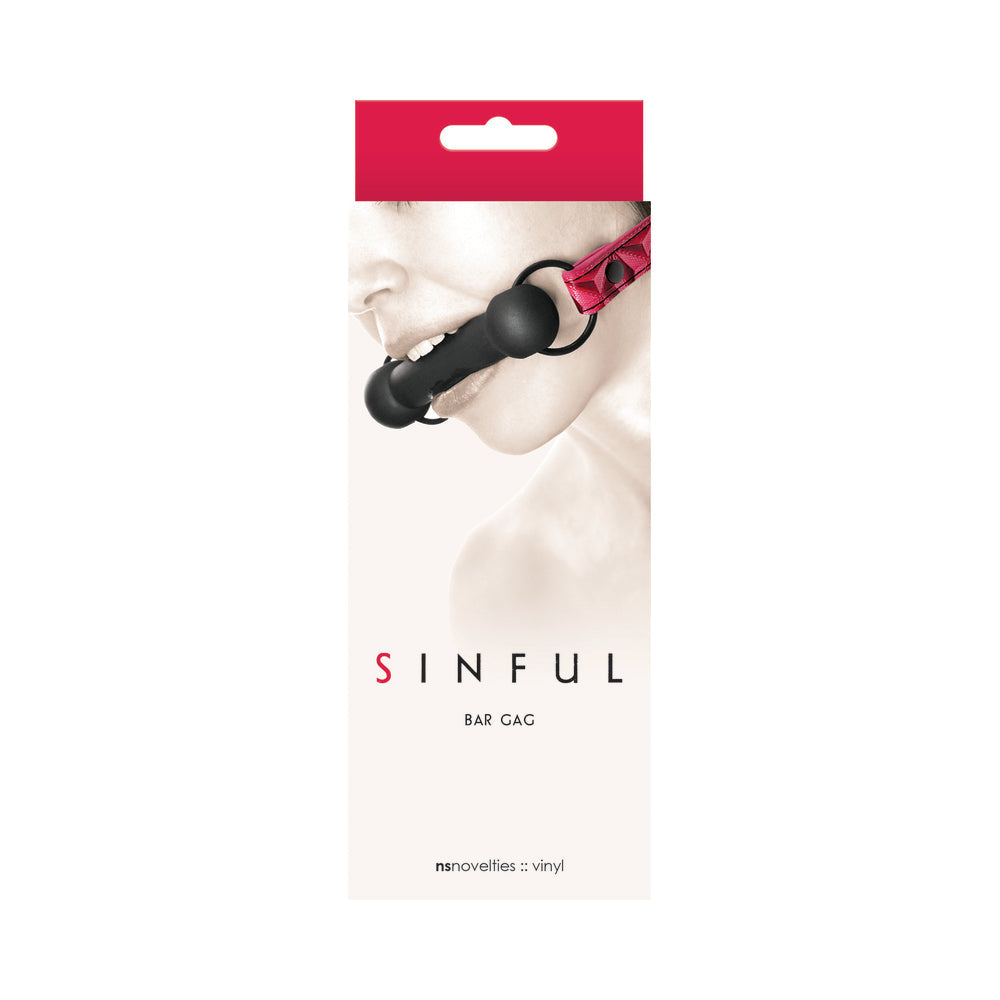 Sinful Silicone Bar Gag Pink - Fantasies Boutique