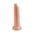 King Cock 9 in. Uncut Cock Realistic Dildo With Moveable Foreskin & Suction Cup Beige - Fantasies Boutique