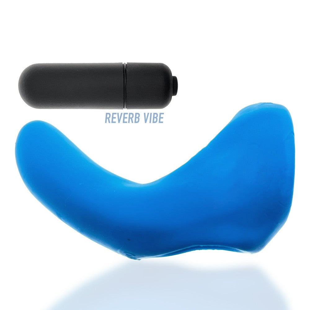 Hunkyjunk Buzzfuck Cock & Ball Sling with Taint Vibrator Teal Ice - Fantasies Boutique