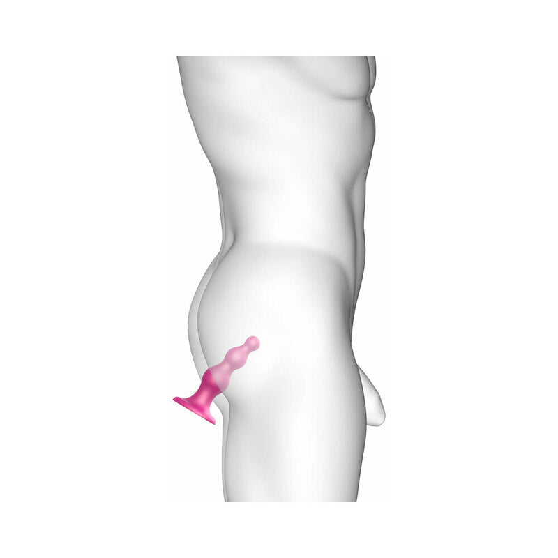 Strap-On-Me Dildo Plug Beads Small Raspberry